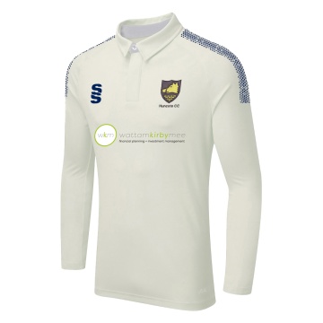 HUNCOTE CC DUAL LONG SLEEVE CRICKET SHIRT (WOMENS)-Ivory